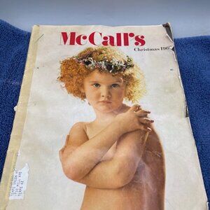 MCCALLS MAGAZINE December Christmas Holiday 1969 vintage blonde baby girl hippie